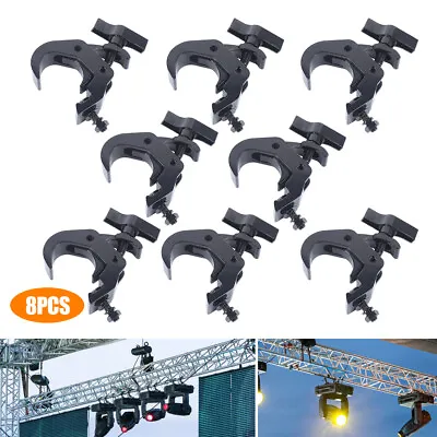 8 Pack 330lbs Heavy Duty Stage Lighting Clamps DJ Light Truss Clamp Set Black • $66.50