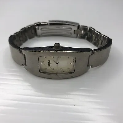 X10 Mossimo Japan Stainless MM9006QB A133 Ladies Retro Silver Watch Untested • $4.75