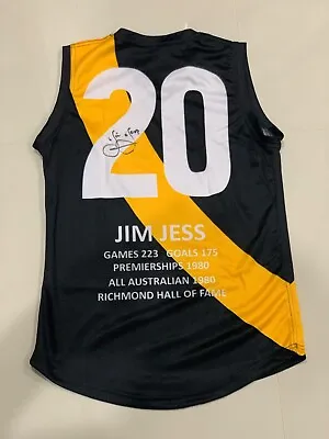 $250 • Buy Jim Jess Signed Richmond Career Stats Guernsey