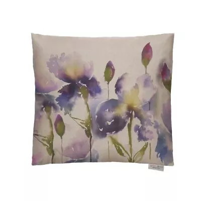 Voyage Maison Iris Indigo Cushion Cover Floral Flowers Designer Cushion NEW • £7.50