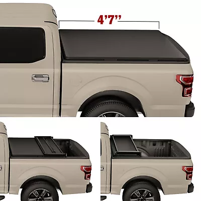 Soft Tri-Fold Tonneau Cover Truck Bed For 2022-2024 Ford Maverick 4.6FT/54.4inch • $160.66