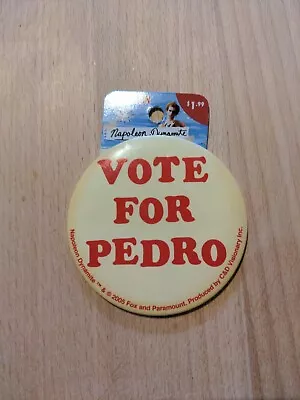 Napoleon Dynamite Vote For Pedro Off-White Button 3  • $4.99