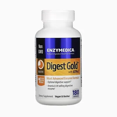 Enzymedica Digest Gold Digestive Support Supplement - 180 Count Exp 12/25 • $39.95