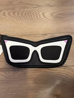 Lady Gaga Elton John Sunglasses Cosmetic Bag Purse Love Bravery Clutch EUC • £9.50