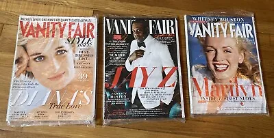 Lot Of 3 Vintage Vanity Fair Magazines: Jay Z Marilyn Monroe Princess Diana • $22