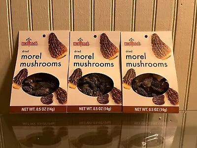 3 Packs - Melissa's Dried Morel Mushrooms 0.5 Oz - FREE Shipping • $25
