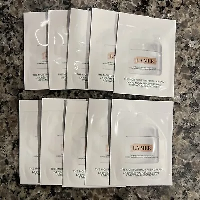 New 10pcs La Mer The MOISTURIZING FRESH CREAM 1.5ml EACH SAMPLE Size Total 15ml • $25.99