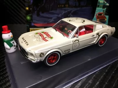 Pioneer 2018  Santa's Stang  White 1968 Ford Mustang 390 GT 1/32 Slot Car P071 • $74.99