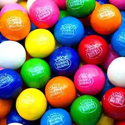 Assorted Dubble Bubble 1  Gumballs 1 LB Bulk Vending Machine Candy Gum Ball 25mm • $14.99