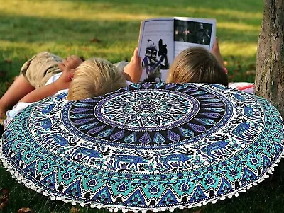 32  Deer Floor Pillow Meditation Bohemian Cushion Seating Throw Mandala Hippie • $21.99