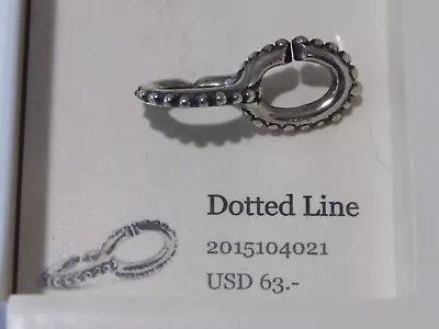 X By TROLLBEADS Dotted Line Link 2015104021 Silver $63 (ONE LINK) NEW! • $32