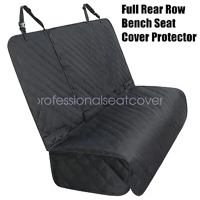 Universal Car Truck Waterproof Pet Full Rear Row Back Bench Seat Cover Protector • $23.69