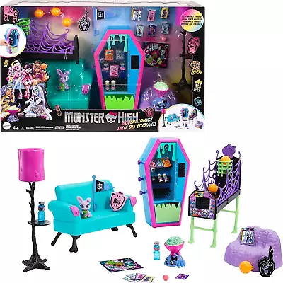 Monster High Student Lounge Playset - Doll House Furniture & Themed Accessories • $65.99