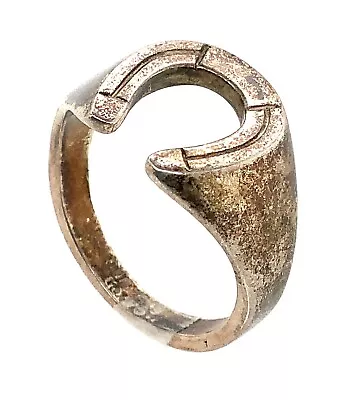 Vintage AVON Sterling Silver Horse Shoe Ring Sz 9-¾ • $49.95