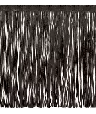 Chainette Fringe Trim Style# CF08 Color# K9 - Pure Black [5 Yards] • $18.19
