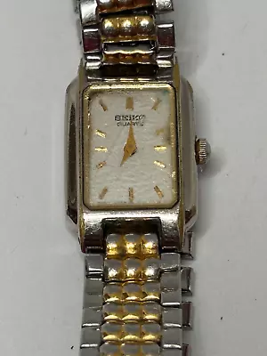 Working Vintage September 81 Or 91 Ladies Silver & Gold Seiko Quartz Watch  FE • $22