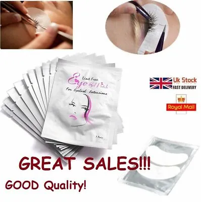 £0.99 • Buy Salon Eyelash Under Eye Extensions Eye Gel Pads Lint Free Patches Lash Tool UK