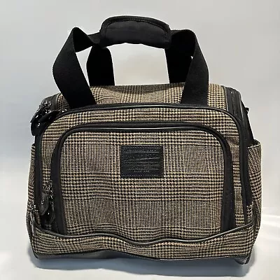 Pendleton Woolen Mills 100% Wool Travel Bag Luggage Houndstooth Check Pattern • $40