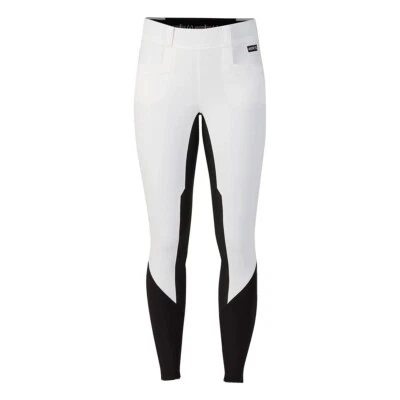 $60 • Buy NWT Kerrits Gip Tec II Full Seat Breeches Wht/Blk Sz XL