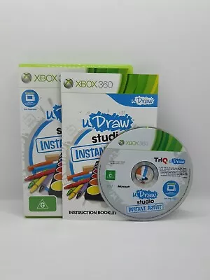 U Draw Studio Tablet Instant Artist Game Xbox 360 - Complete With Manual • $8.99