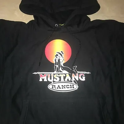 Mustang Ranch Hoody Sweatshirt Black Size Medium Brothel Lush Life Nyc. Supreme • $75