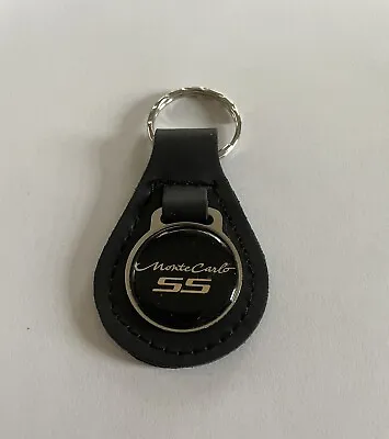 Chevy Monte Carlo SS Keychain Chevrolet Black Leather Key Chain • $21.97
