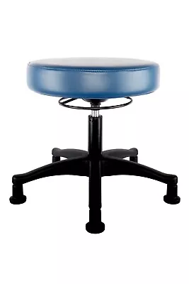 17  Table Height Adjustable Round Seat Spa Medical Lab Cleanroom Blue  • £119.50