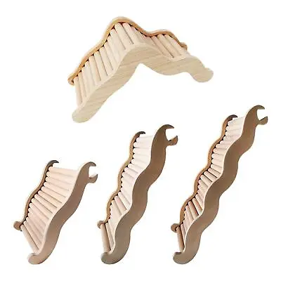 £7.70 • Buy Hamster Stairs Cage Accessories Decorative Wood Gift For Mice Pet Mouse