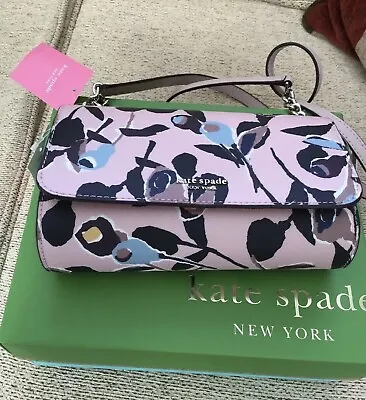 Kate Spade Cameron Paper Rose Leather Crossbody Handbag Bag WLRU5545 • £60