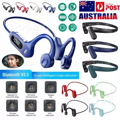 Headphones Bluetooth Wireless Earbuds Outdoor Sport Headset AU • $11.45