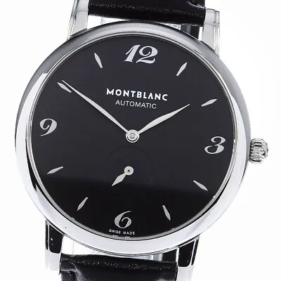 MONTBLANC Star Classic 7211 Small Seconds Black Dial Automatic Men's_792281 • $967.60