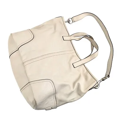 Coach F27728 Hadley Cream Leather Hobo Shoulder Bag  • $39.89