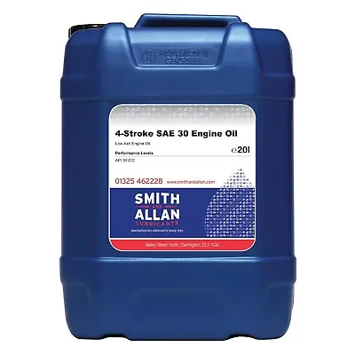 SAE 30 Lawnmower Oil 4-Stroke Engine 20 Litre 20L • £69.99