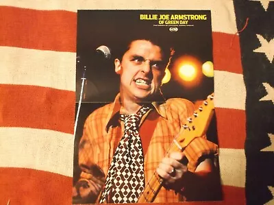 Billie Joe Armstrong Green Day Doublesided Poster From Guitar World View Photos • $15