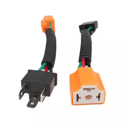 2PCS H4 9003 Ceramic Wiring Harness Socket Plug Extension Headlight Connector US • $6.64