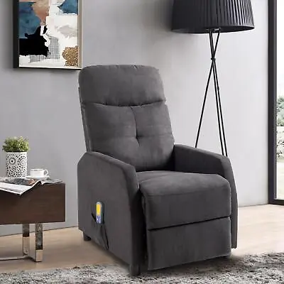 Recliner Massage Sofa Living Room Upholstered Armchair Reclining Chair • £149.99