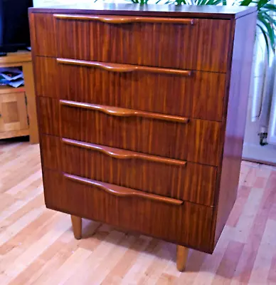 Vintage Mid Century Tallboy Chest Of Drawers Gplan Era • £150