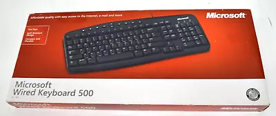 NEW Genuine Microsoft Wired Keyboard 500  RT2300 Spill-resistant • $18.95
