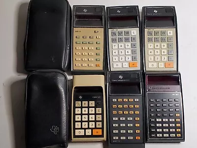 LOT 6 Vintage Texas Instruments Calculators SR-11 SR-10 SR-16 SR-40 DATAMATH • $33
