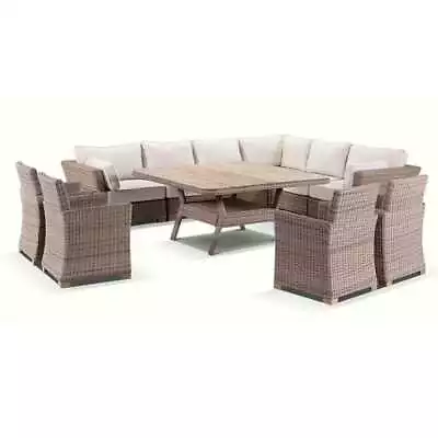 NEW Coco 11 Piece Outdoor Modular Corner Lounge & Dining Table & Chairs Setting • $5890
