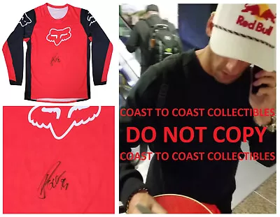 Ken Roczen Signed Fox Jersey COA Proof Autographed Supercross Motocross Rider. • $349.99