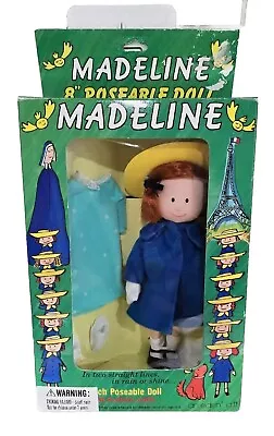 Vintage 1994 Madeline By Eden 8  Poseable Doll With Bedtime Outfit RARE #33375 • $59.99