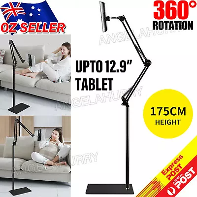 $24.99 • Buy Adjustable Hands Free Floor Stand Holder For Tablet IPad IPhone Up To 12.9 NEW