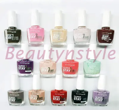 Maybelline Forever Strong Super Stay 7 Days Gel Nail Polishes NEW - Choose Shade • £3.49