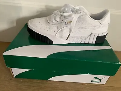 $70 • Buy BN In BOX Puma Cali Womens Sneakers White And Black Size 5.5UK 8US RRP $150
