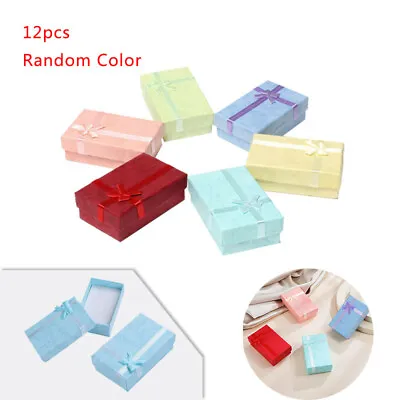 12pcs High Quality Jewellery Gift Boxes Bag Necklace Bracelet Earring Box Sets • £7.88