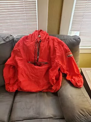 Vintage Marlboro Unlimited Red Pullover Rain Jacket Windbreaker | Size XL • $25