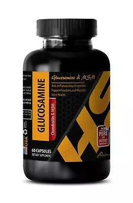$18.98 • Buy Joint Supplement - GLUCOSAMINE CHONDROITIN MSM - Osteoarthritis - 1 Bottle