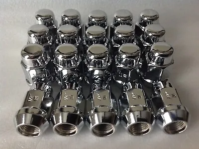 24 Gorilla 1/2-20 Heat Treated CHROME Acorn Lug Nuts 3/4 Hex 1/2 41188HT • $24.97