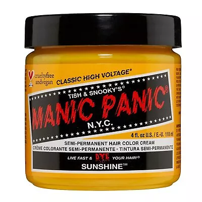 Manic Panic Hair Dye Semi-Permanent Hair Color 4oz (40 Sunshine) • $11.99